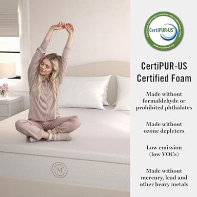 Martha Stewart SleepComplete Twin Mattress in a Box, Medium-Plush Dual-Action Cooling Gel Memory Foam Mattress, Removable Coolweave Jacquard Cover, 12", White - Image 12