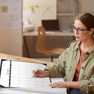 2025-2026 Desk Calendar - Large Desk Calendar, 17" x 22", July 2025 - December 2026, Calendar 2025-2026, Large Ruled Blocks, Holidays, 4 Non-woven Fabric Corner Protectors, 2 Hanging Holes - Image 6