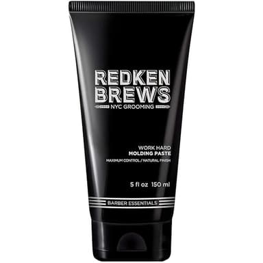 Redken Brews Molding Paste For Men For all Hair Types - High Hold & Maximum Control, Natural and Matte Finish, Sulfate-Free, 5 Fl Oz - Image 1