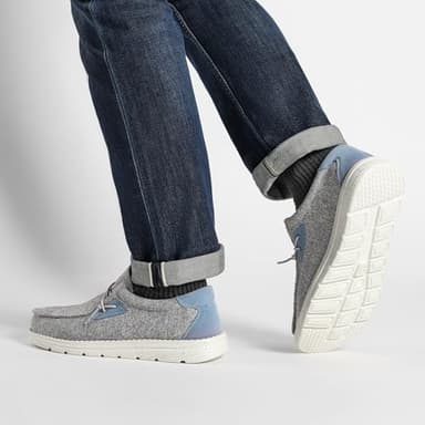 Bruno Marc Men's Casual Slip-on Loafers Stretch Shoes 1.0,Size 12,Grey/Blue,BLS211 - Image 7