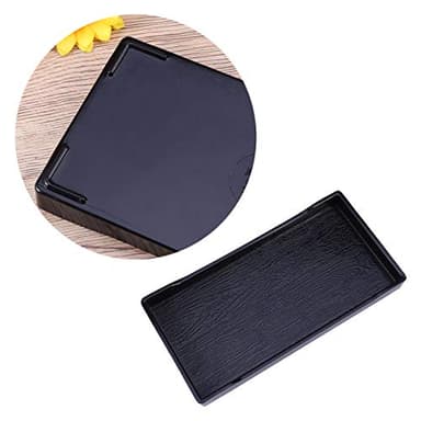 POPETPOP Reptile Water Dish : Plastic Reptile Water Bowl Bearded Dragon Food Bowl Food Dish Feeding for Turtles Lizards Snakes, 8.07x4.13x0.78inch - Image 2