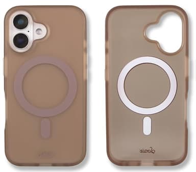 Sonix Case for iPhone 16 | Compatible with MagSafe | 10ft Drop Tested | Frosted Matte Brown - Image 1