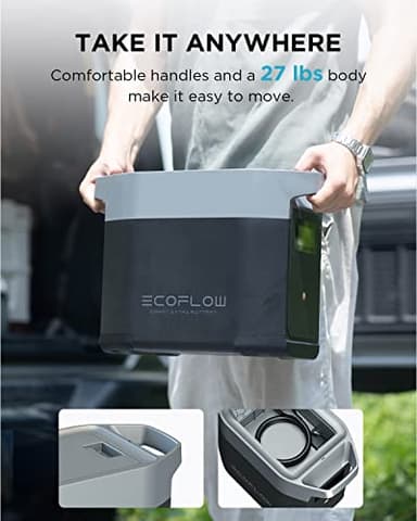 EF ECOFLOW Delta 2 Smart Extra Battery, 1024Wh LiFePO4 Expansion Battery for Power Station DELTA2 - Image 6
