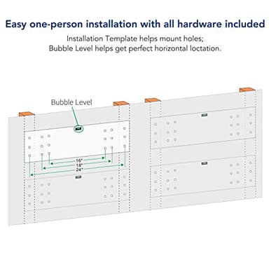 FLEXIMOUNTS 4-Pack 2x6ft 24-inch-by-72-inch Wall Shelf Garage Storage Rack Floating Shelves, Black - Image 7