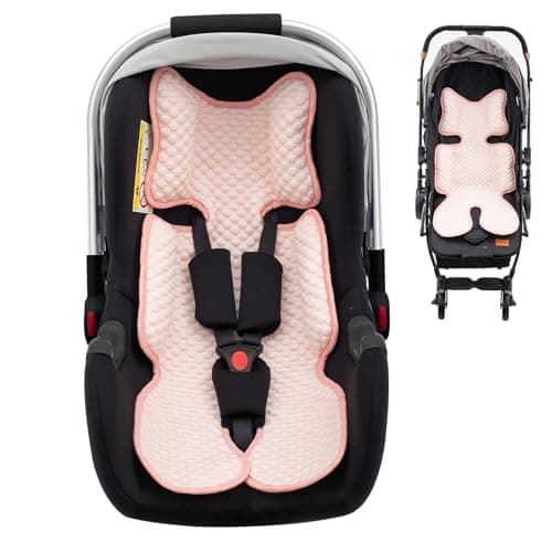 Kaseeous Baby Car Seat Cooler Pad, Mink Dot Car Seat Cooling Pad for Girls Boys, Stroller Cooling Pad with 3D Breathable Mesh, Multifunctional Infant Car Seat Cooling Insert Liner for Summer - Image 1