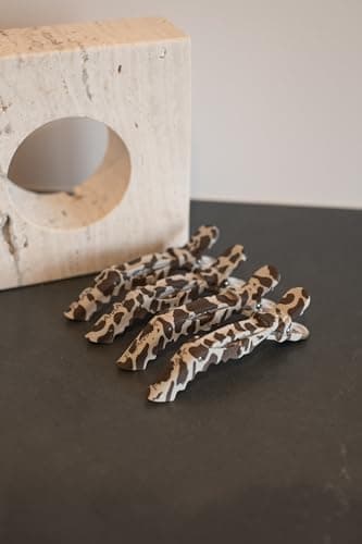 FRAMAR Cow Print Alligator Clips For Hair Styling – Professional Alligator Hair Clips For Women, Western Hair Clip For Women, Cow Print Hair Clips For Styling, Cow Print Stuff – Matte – 4 Pc - Image 4