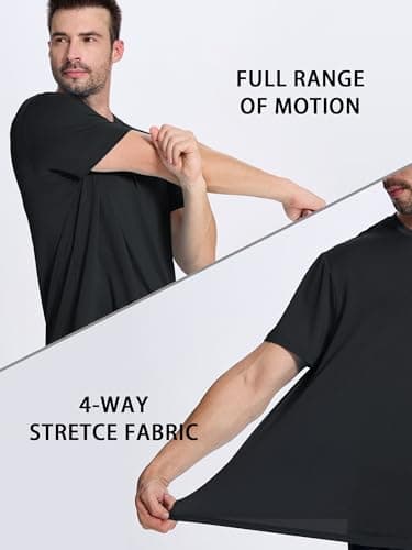ANGEL CITIZ Mens Shirts Pack Moisture Wicking Shirts for Men Work Shirts Quick Dry 5P03-XL - Image 3