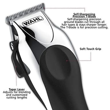Wahl Clipper USA Deluxe Corded Chrome Pro, Complete Hair and Trimming Kit, Includes Corded Clipper, Cordless Battery Trimmer, and Styling Shears, for a Cut Every Time - Model 79524-5201M - Image 2