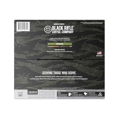 Black Rifle Coffee Company Just Black, 84 Count, Medium Roast K Cups - Single Serve K Cups Coffee Pods - Kcup Pods Compatible with Keurig 1.0 & 2.0 - Made from Arabica Beans - Image 3