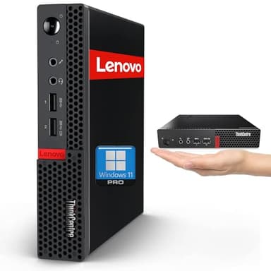 Lenovo ThinkCentre Mini Desktop Computer| AMD Dual-Core Processor| Dual-Display Support| Wi-Fi, Bluetooth, USB, RJ-45| Windows 11 Pro| for All-Around Use (Dpi Only, 16GB RAM | 256GB SSD) - Image 1