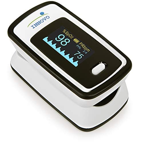 Innovo Deluxe iP900AP Fingertip Pulse Oximeter Blood Oxygen Saturation Monitor with Alarm, Plethysmograph and Perfusion Index - Image 1