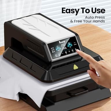 Benazcap Auto Heat Press Machine for T Shirts-Auto-Release 15x15 Heat Press - Rapid Heating, Even Heat Distribution, Ideal for HTV, Sublimation, Heat Transfer Projects - Image 3