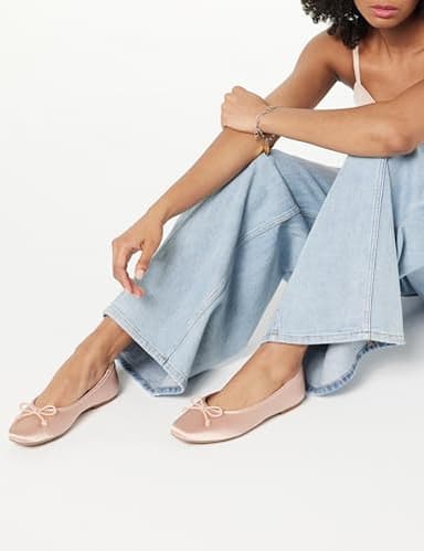 The Drop Women's Pepper Ballet Flat with Bow, Blush Pink, 9 - Image 5