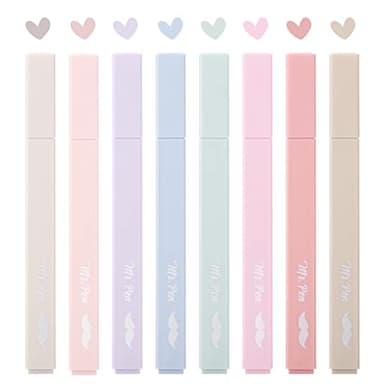 Mr. Pen- Aesthetic Highlighters, 8 Pcs, Chisel Tip, Muted Pastel Color, No Bleed Bible Highlighter Pastel, Highlighters Assorted Colors, Highlighter Set - Image 6