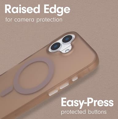 Sonix Case for iPhone 16 | Compatible with MagSafe | 10ft Drop Tested | Frosted Matte Brown - Image 6