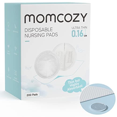 Momcozy Ultra-Thin Disposable Nursing Pads, Ultra-Absorbent and Breathable Portable Breast Pads, Make The Breasts Light and Unburdened, with Reinforced Adhesive, Individually Packaged (200 Count) - Image 1