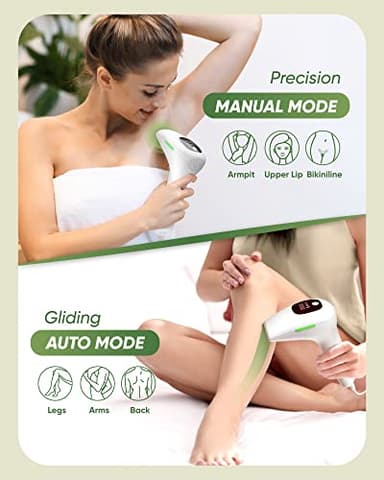 XSOUL At-Home IPL Hair Removal for Women and Men Permanent Hair Removal 999,999 Flashes Painless Hair Remover on Armpits Back Legs Arms Face Bikini Line, Corded - Image 4