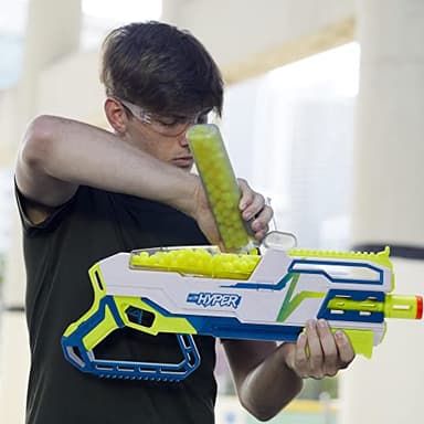 NERF Hyper Bundle, Siege-50 Pump-Action Blaster, Up to 110 FPS Velocity, Eyewear (Amazon Exclusive) - Image 7