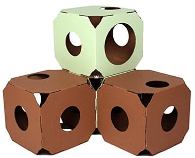 Catty Stacks Durable, Modular Cat House Cubes/Cat Condos, Made in USA (2pack, White) - Image 3