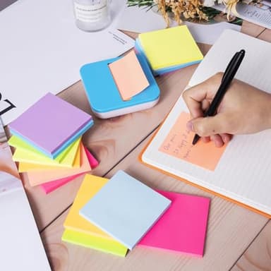 (16 Pack) Pop Up Sticky Notes 3x3 in Accordion Stickies Super Sticking Power Memo Pads Bright Colors - Image 5