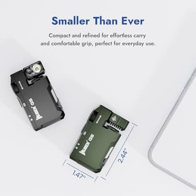 WUBEN G5 Rechargeable EDC Flashlight, 400 Lumens Dual Light Sources Mini Flashlight with RGB Light, Portable Flat Pocket Flashlights, Magnetic Keychain Flashlight for Outdoor Home Emergencies (Black) - Image 3