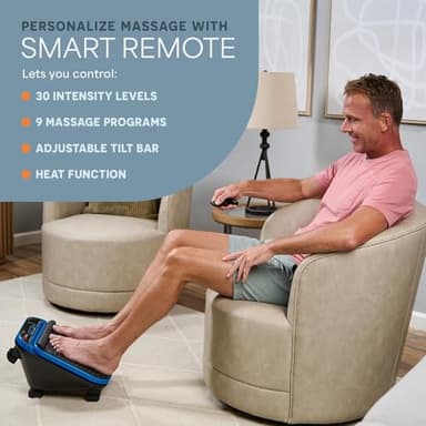 LifePro Foot Massager for Neuropathy - Relaxing Calf and Foot Therapy with Heat Option for Maximum Soothing Relief - Massager for Blood Circulation and Revitalization - Image 3