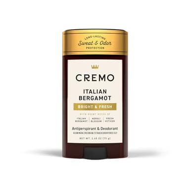Cremo Italian Bergamot Antiperspirant & Deodorant for Men, 48-hour Sweat and Odor Protection, 2.65oz - Image 1
