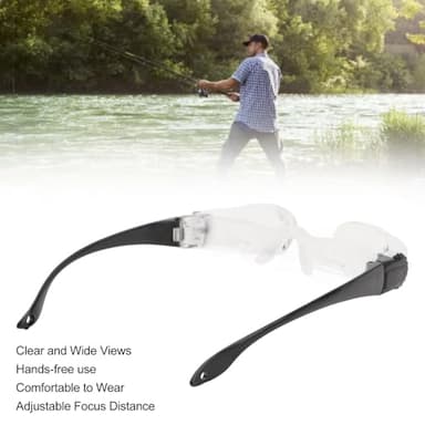 Yoidesu Binoculars Glasses, Opera Handsfree Binocular Telescope, 4X Magnification, Adjustable Focus Distance, for Outdoor Bird Watching Fishing Concerts (Myopia Version) - Image 2