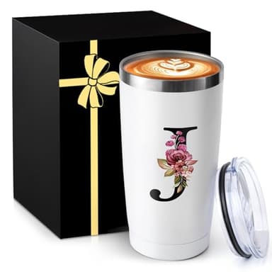20 Oz Insulated Coffee Cup with Lid Car Tumbler Travel Mug Women Her Sister Mom Girlfriend Aunt Best Friend Friendship Grandma Bestie Wife Daughter Law Lady Happy Birthday Cool Unique Cute Gifts - Image 1