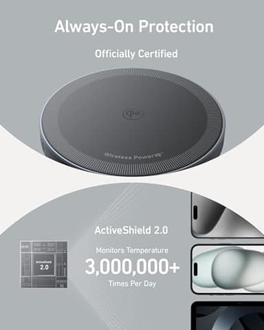 Anker MagSafe Charger Pad, MagGo iPhone 16 Wireless Charging Pad, Qi2 Certified 15W Wireless Charger, Compatible with iPhone 16/16 Plus/16 Pro/16 Pro Max/15/14/13/12 Series (Adapter Not Included) - Image 5