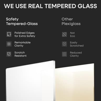 Homeforia Black 12x12 Picture Frames, High End Metal 12 x 12 Square Poster Frame with Mat 10 x 10 Photo, 12x12 Black Frame Matted to 10x10 Print, 12by12 Thin Frames, Tempered Glass, Wall Kit, Set of 1 - Image 7