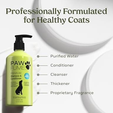 PAWFUME Dog Shampoo and Conditioner, Blue Ribbon, 1-Pack – Nourish & Detangle for a Silky Soft Coat – Probiotic, Deep-Cleaning, pH-Balanced Formula – Puppy Shampoo and Conditioner for All Breeds - Image 6