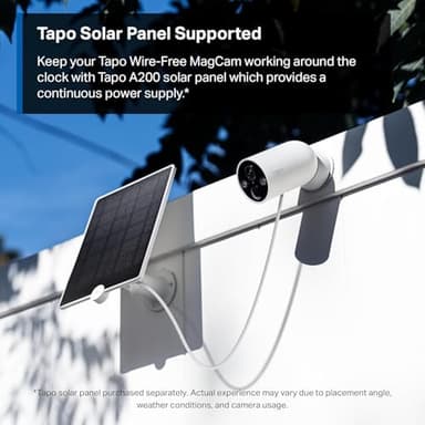 Tapo MagCam, 2025 Wirecutter Best Outdoor Security Camera & PCMag Editors’ Choice, 2K, Battery, Magnetic Mount Wireless Camera, 150° FOV, SD/Cloud Storage, Person/Vehicle Detection - Image 5