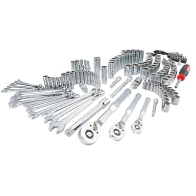 CRAFTSMAN Tool Set, 189 Piece Mechanics Tool Set, 1/4 ,3/8and 1/2 Inch Drive Socket Wrench Set with Thinner Ratchet, Steel 6 and 12point Sockets, Wrenches, Hex Keys and Specialty Bits (CMMT12134) - Image 4