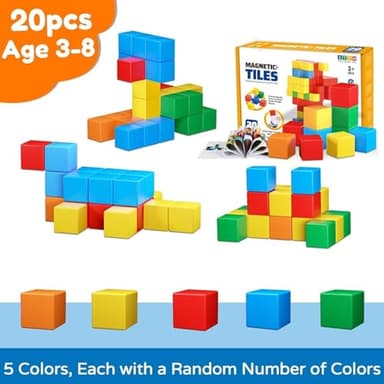 KAEILORU Magnetic Blocks for Kids Ages 3-5 4-8 Magnetic Building Blocks for Toddlers Magnet Cubes Sensory Creative Learning Toys Gift for Kids 3 4 5 6 7+Year Old Boys Girls Birthday - Image 7