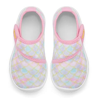 Racqua Baby Water Shoes Barefoot Quick Dry Beach Swim Pool Shoes Aqua Sport Boating Surfing Lightweight Shoes Infant Girls Mermaid 12-18Months - Image 3