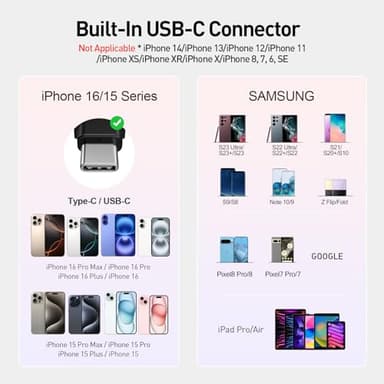 iWALK Portable Charger for iPhone 17/16/15 USB-C Small Power Bank 20W 4,500mAh Fast Charging Battery Pack Compatible with iPhone 15/16/17 Plus/17 Pro/17 Pro Max, Samsung Galaxy S25/S24/S23 Android - Image 3