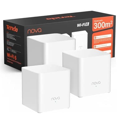 Tenda AX1500 Mesh WiFi 6 System Nova MX3 - Covers up to 3500 sq.ft - Whole Home WiFi 6 Mesh System - Gigabit Mesh Router for 80 Devices - Dual-Band Mesh Network - Replaces Wireless Router - 3-Pack - Image 9