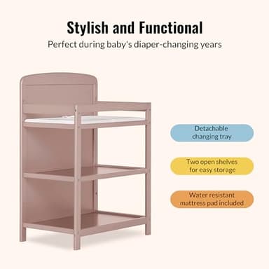 Dream On Me Anna 4 in 1 Full Size Crib and Changing Table Combo in Brown Sugar, Greenguard & JPMA Certified, Converts from Baby Crib to Toddler Bed and Day Bed - Image 7