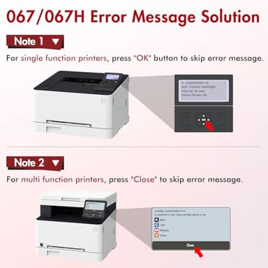 067 Toner Cartridge Set 067H MF654Cdw MF656Cdw Compatible Replacement for Canon Color ImageCLASS LBP632Cdw MF654Cdw MF653Cdw LBP633Cdw Printer 4 Pack High Yield Ink (Black Cyan Yellow Magenta) - Image 5