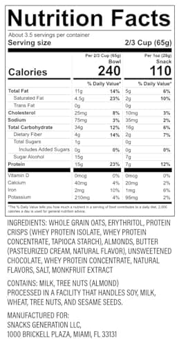 NuTrail 15g Protein Granola Cereal, Chocolate, No Sugar Added, Gluten Free, Made with Whey, 8 oz. 3 Count - Image 3