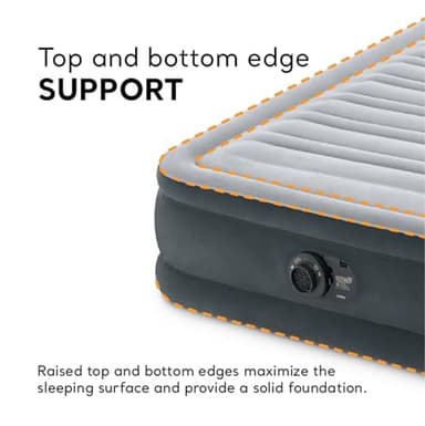 Intex 67765ED Dura-Beam Deluxe Comfort-Plush Mid-Rise Air Mattress : Fiber-Tech – Twin Size – Built-in Electric Pump – 13in Bed Height – 300lb Weight Capacity - Image 6
