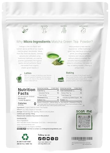 Organic Matcha Green Tea Powder, 2 Pound (32 Ounce) | Culinary Grade, Unflavored, First Harvest Authentic Japanese Origin, 100% Pure Matcha for Smoothies, Latte, and Baking | Non-GMO, 0 Calories - Image 2