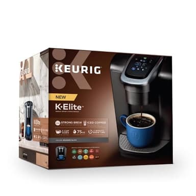 Keurig K-Elite Single Serve K-Cup Pod Coffee Maker, with Strength and Temperature Control, Iced Coffee Capability, 8 to 12oz Brew Size, Programmable, Brushed Slate - Image 12