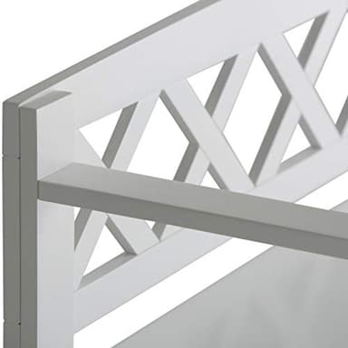 SIMPLIHOME Amherst Entryway Storage Bench - 48 inch Wide Solid Wood Hallway Seat in White, Transitional Bench for Entryway or Living Room with Lift-Up Lid and Spacious Storage - Image 9