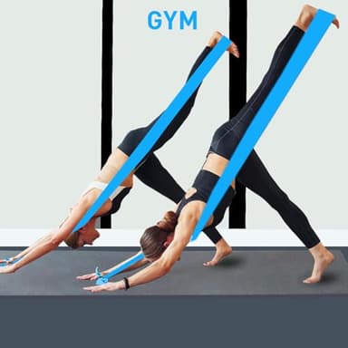 A AZURELIFE Resistance Bands,Professional Long Non-Latex Elastic Stretch Bands,Exercise Bands for Physical Therapy, Yoga, Pilates, Rehab, at-Home or The Gym Workouts, Strength Training - Image 8