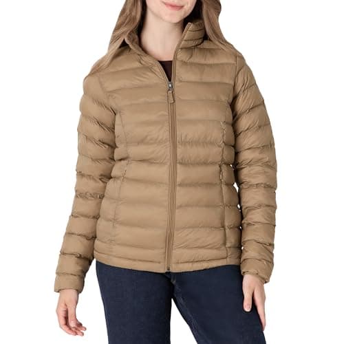 Amazon Essentials Women's Lightweight Long-Sleeve Water-Resistant Packable Puffer Jacket (Available in Plus Size), Mushroom Brown, XX-Large - Image 1