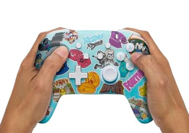 PowerA Enhanced Wireless Controller for Nintendo Switch - Fortnite Sticker Mania, Nintendo Switch -Bluetooth controller, Officially Licensed (Renewed) - Image 7