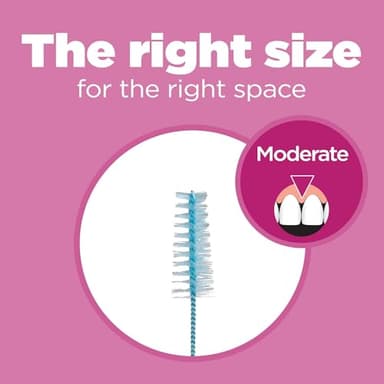 GUM Proxabrush Go-Betweens Refills - Moderate - Compatible with GUM Permanent Handle - Reusable Interdental Brushes - Soft Bristled Dental Picks, 8 Count - Image 3