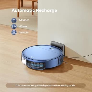 ZCWA Robot Vacuum and Mop Combo, 2 in 1 Mopping Robotic Vacuum with WiFi/App, Robotic Vacuum Cleaner, Schedule Settings, Self-Charging, Ideal for Hard Floor, Pet Hair and Low Pile Carpet - Image 6